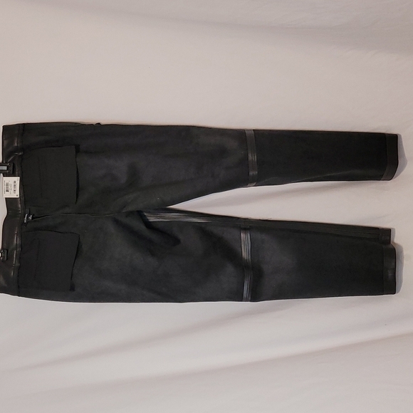𝅺Alfani Women's Faux Leather Finish Slim Fit Petite Pants - Picture 15 of 16